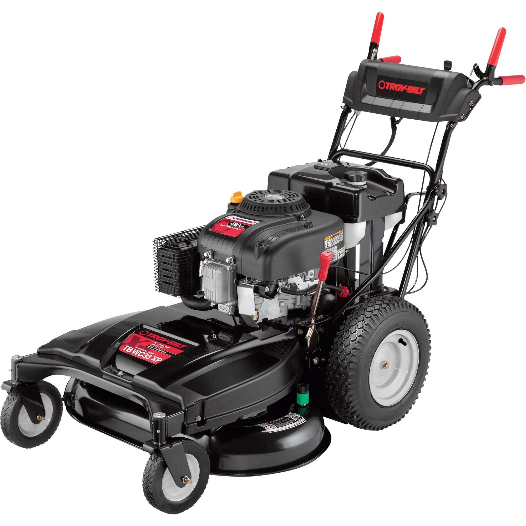 Troy-Bilt Self-Propelled Push Lawn Mower — 420cc Troy-Bilt Engine, 33in. Cutting Deck, Model# 12AE76JU011